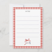 Vakantie Recepten Zweeds Noten Kerst Kaart (Achterkant)