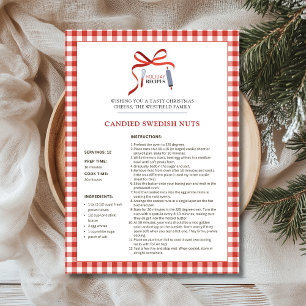 Vakantie Recepten Zweeds Noten Kerst Kaart