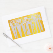 VAKANTIE RECHTHOEKIGE STICKER (Envelop)