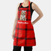 Vakantie Red Plaid Cockapoo Santa Dog Kerstmis Schort (Insitu)