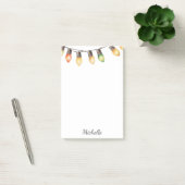 Vakantie Regenboog Kerstverlichting Gepersonalisee Post-it® Notes (Kantoor)