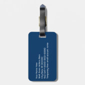 Vakantie Reis Bagage Labels aanpassen (Achterkant verticaal)