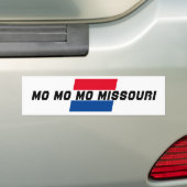 Vakantie reisreis MO MO MISSOURI staatsvlag Bumpersticker (Op auto)