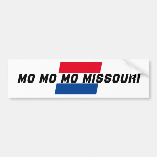 Vakantie reisreis MO MO MISSOURI staatsvlag Bumpersticker (Voorkant)