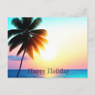 Vakantie Reizen Poster Briefkaart