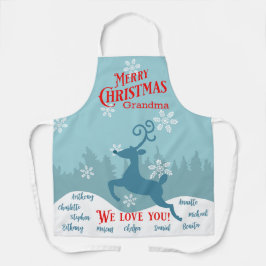 Vakantie Rendier Gepersonaliseerd Schort