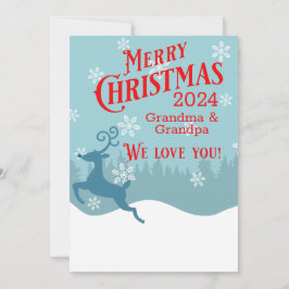 Vakantie Rendier Gepersonaliseerde Kerst Kaart