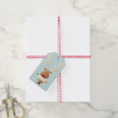 Vakantie rendieren cadeau Label Cadeaulabel (Met Touw)