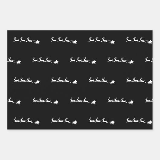 Vakantie rendieren Santa Kerstmis vintage rustiek Inpakpapier Vel (Voorkant)