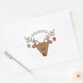 Vakantie rendieren Sticker (Envelop)