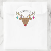 Vakantie rendieren Sticker (Tas)