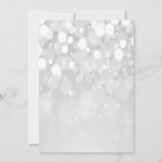 Vakantie repetitie diner Poinsettia uitnodiging (Achterkant)