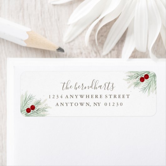 Vakantie retour adres label *Let's Be Merry* (Insitu)