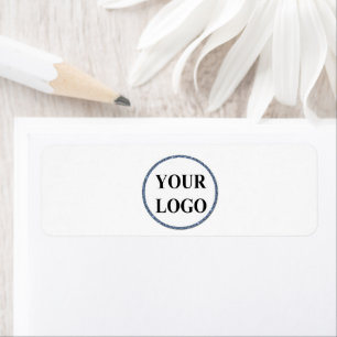 Vakantie retour adreslabel ADD LOGO Kleurrijk Etiket