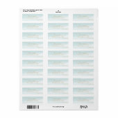 Vakantie retour adreslabel *Waves of Joy* Etiket (Full Sheet)