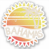 Vakantie Retro Bahamas Sticker  Cruise (Voorkant)