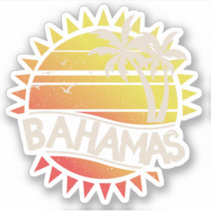 Vakantie Retro Bahamas Sticker Cruise
