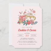 Vakantie retro kerst uitnodiging (Voorkant)