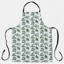Vakantie Road Trip Kerst Gift Bag | groen Schort