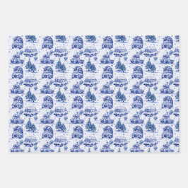 Vakantie Road Trip Kerst Wrapping | 3 kleuren Inpakpapier Vel