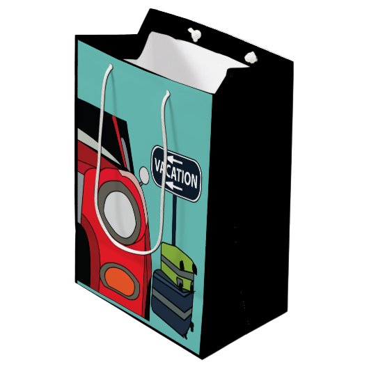 Vakantie Roadtrip Medium Cadeauzakje (Voorkant Gekanteld)