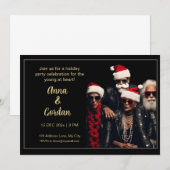 Vakantie rockers die jong zijn in hart en nieren u bedankkaart (Voorkant / Achterkant)