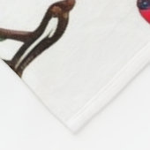 Vakantie Rode bessen & Pine Botanisch Ontwerp Fleece Deken (Hoek)