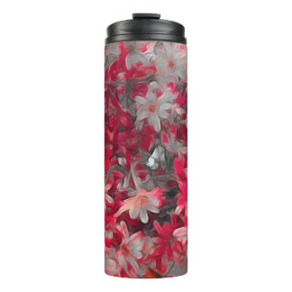 Vakantie Rode Bloemen Tumbler Thermosbeker