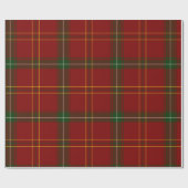 Vakantie Rode Tartan Kerst Plaid Cadeaupapier (Vlak)