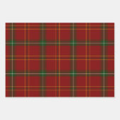 Vakantie Rode Tartan Kerst Plaid Inpakpapier Vel (Voorkant 2)