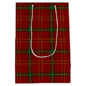 Vakantie Rode Tartan Kerst Plaid Medium Cadeauzakje (Achterkant)