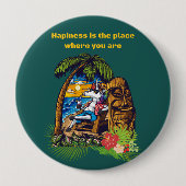 Vakantie Ronde Button 4,0 Cm (Voorkant)