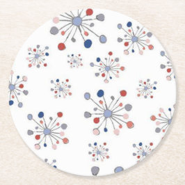 Vakantie Ronde Kartonnen Onderzetter