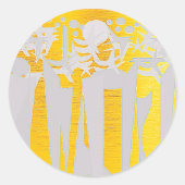 VAKANTIE RONDE STICKER (Voorkant)