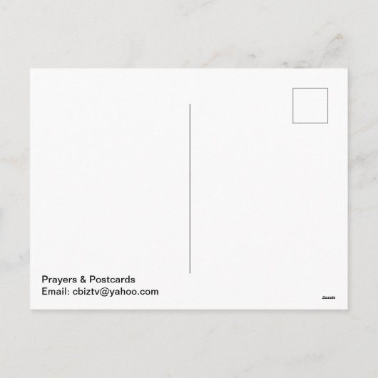 Vakantie rood Briefkaart (Achterkant)