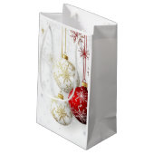 VAKANTIE ROOD EN GOUD ORNAMENTEN #1 Cadeautas (Achterkant Gekanteld)