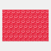 Vakantie Rood en Wit Klein Zakelijk Logo Inpakpapier Vel (Voorkant 3)