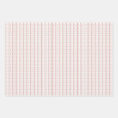 Vakantie Rood Groen Crest Kerstmis Inpakpapier Vel (Voorkant 3)