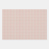 Vakantie Rood Groen Crest Kerstmis Inpakpapier Vel (Voorkant)