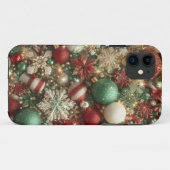 VAKANTIE ROOD GROEN GOUD ZILVER ORNAMENTEN Case-Mate iPhone CASE (Achterkant (horizontaal))