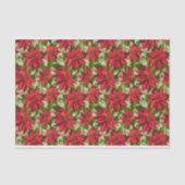 Vakantie rood Poinsettia Weefselpapier Tissuepapier (Voorkant)