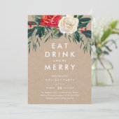 Vakantie Roos Vakantispartij Kaart (Staand voorkant)