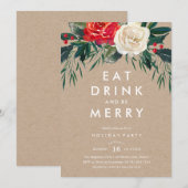 Vakantie Roos Vakantispartij Kaart (Voorkant / Achterkant)