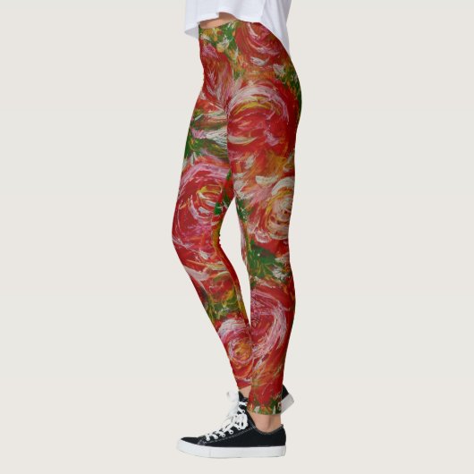 Vakantie-Rozen Leggings (Links)