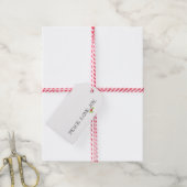 Vakantie RUST. LIEFS. VREUGDE. Kerstmis Holly Fees Cadeaulabel (Met Touw)