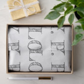 Vakantie RUST. LIEFS. VREUGDE. Kerstmis Holly Fees Tissuepapier (Geschenk)