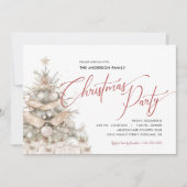 Vakantie Rustiek Evergreen Kerstfeest Kaart (Voorkant)