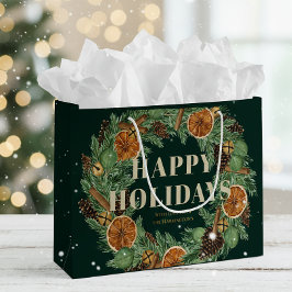 Vakantie Rustieke Pine Gedroogd Sinaasappel Waterv Groot Cadeauzakje