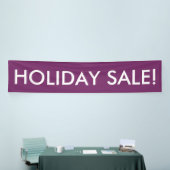 Vakantie Sale aanpasbare paarse witte banner (Beurs)