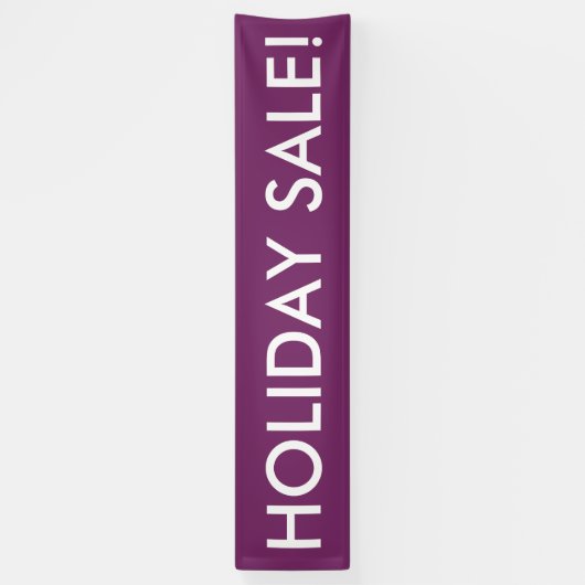 Vakantie Sale aanpasbare paarse witte banner (Verticaal)